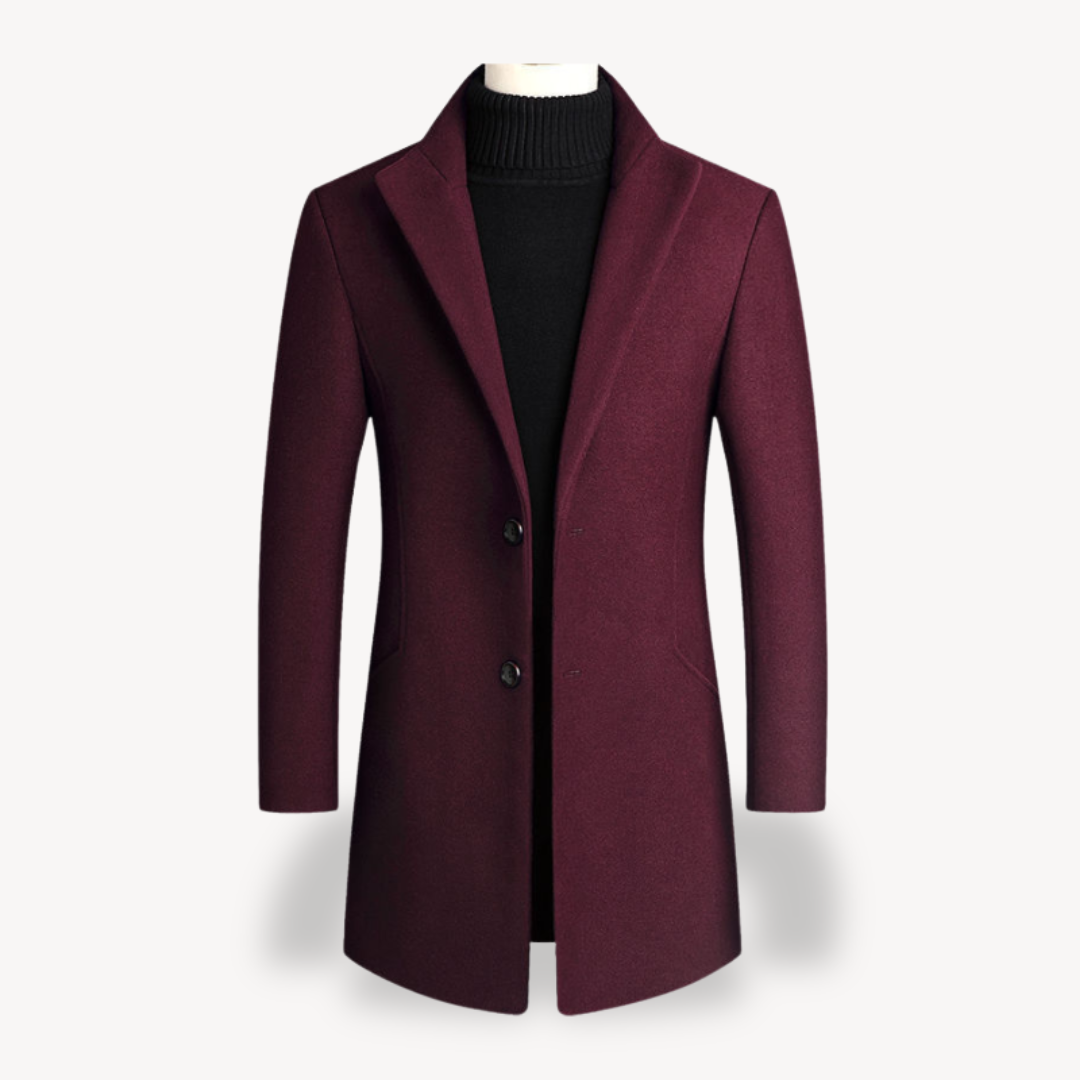 Clara Vienne | Men's Coat - Wool Blend Winter Coat