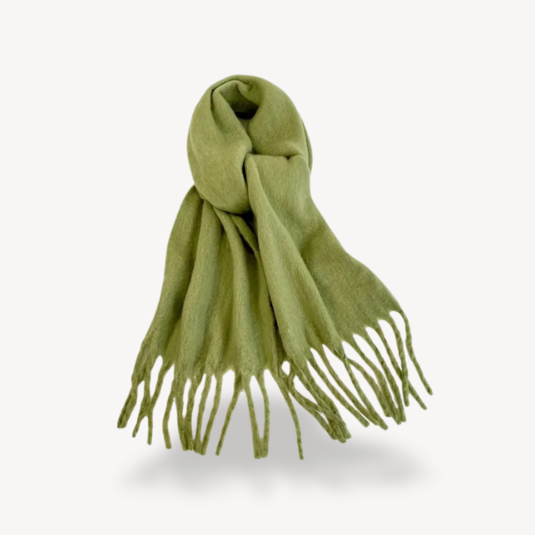 Fringed Wool Scarf | Clara Vienne