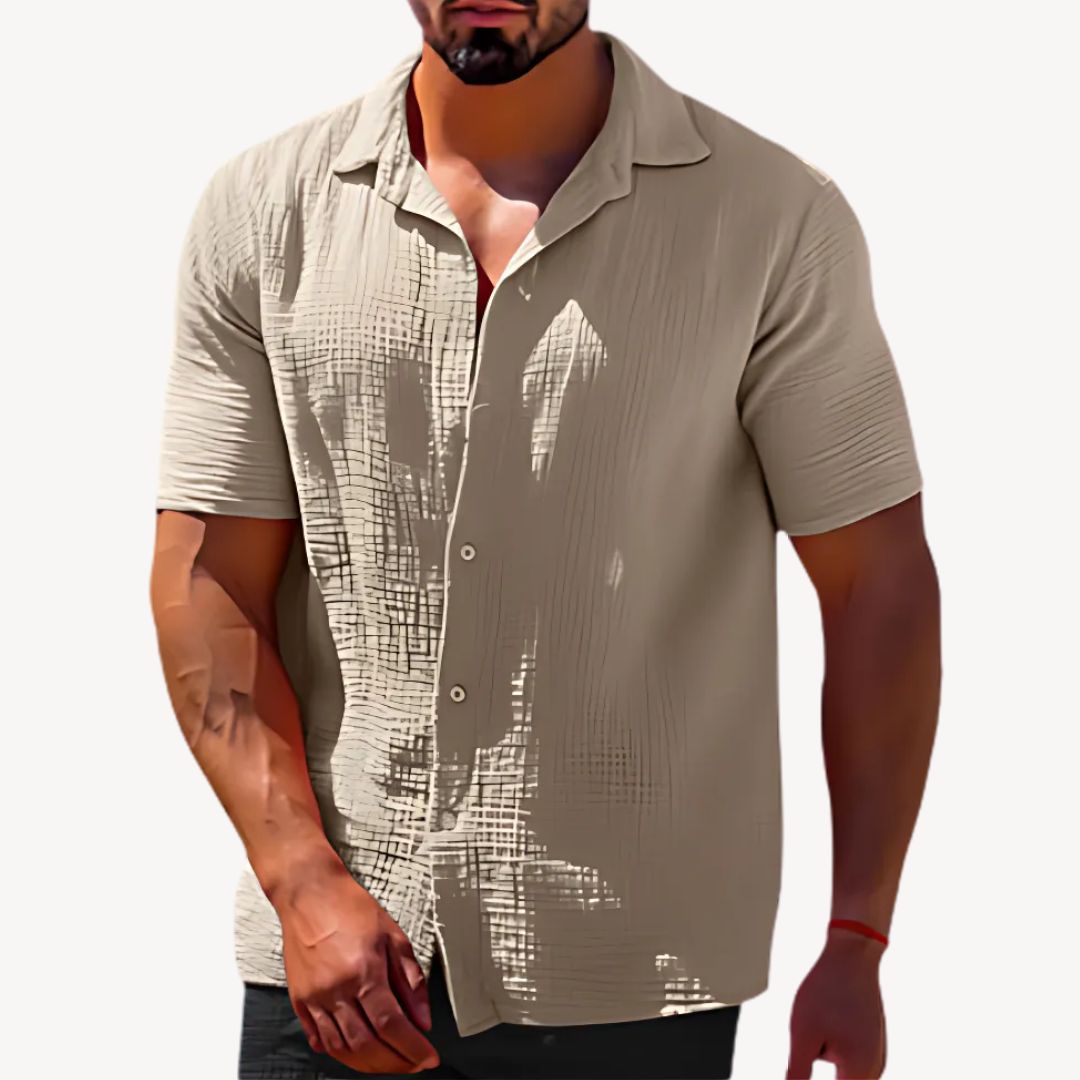 Linen Short Sleeve Shirt Men | Clara Vienne