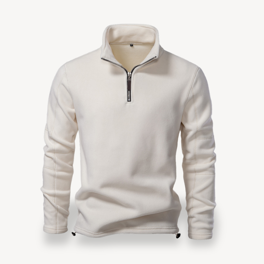 Fleece Quarter-Zip Pullover for Men | Clara Vienne