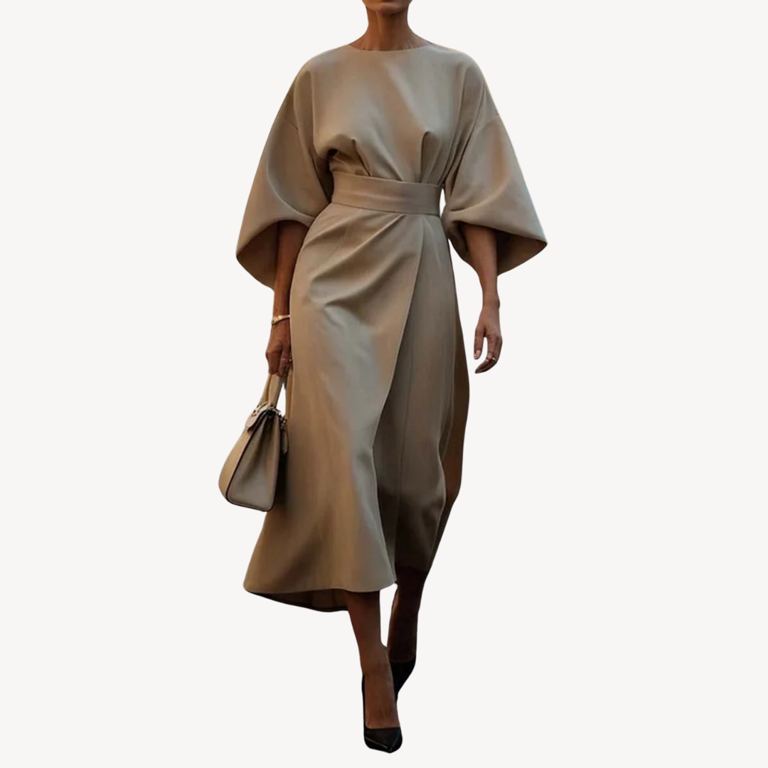 Clara Vienne | Women's Cotton Belted Midi Dress
