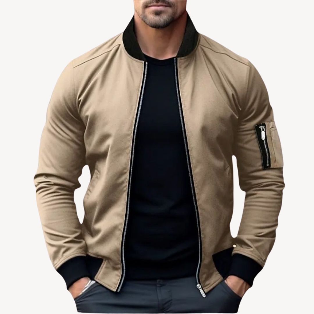 Clara Vienne | Men's Zip Up Bomber Jacket