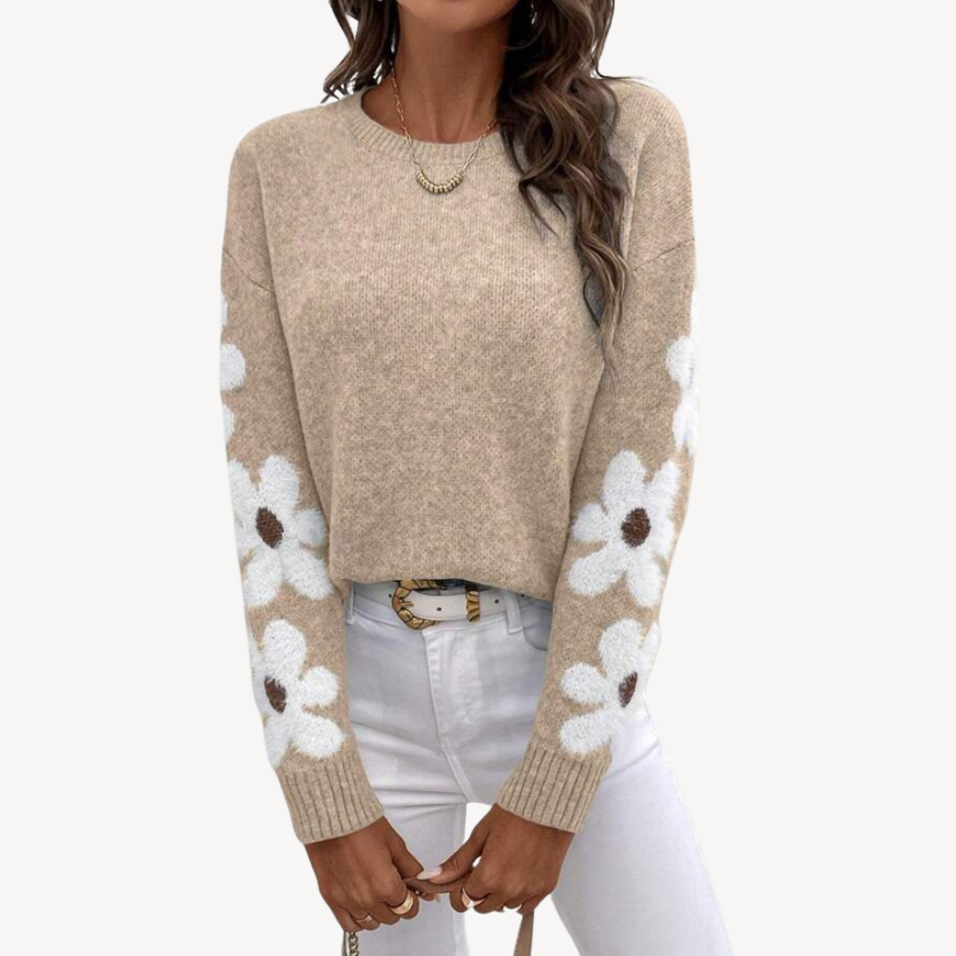Floral Embroidered Sweater for Women | Clara Vienne