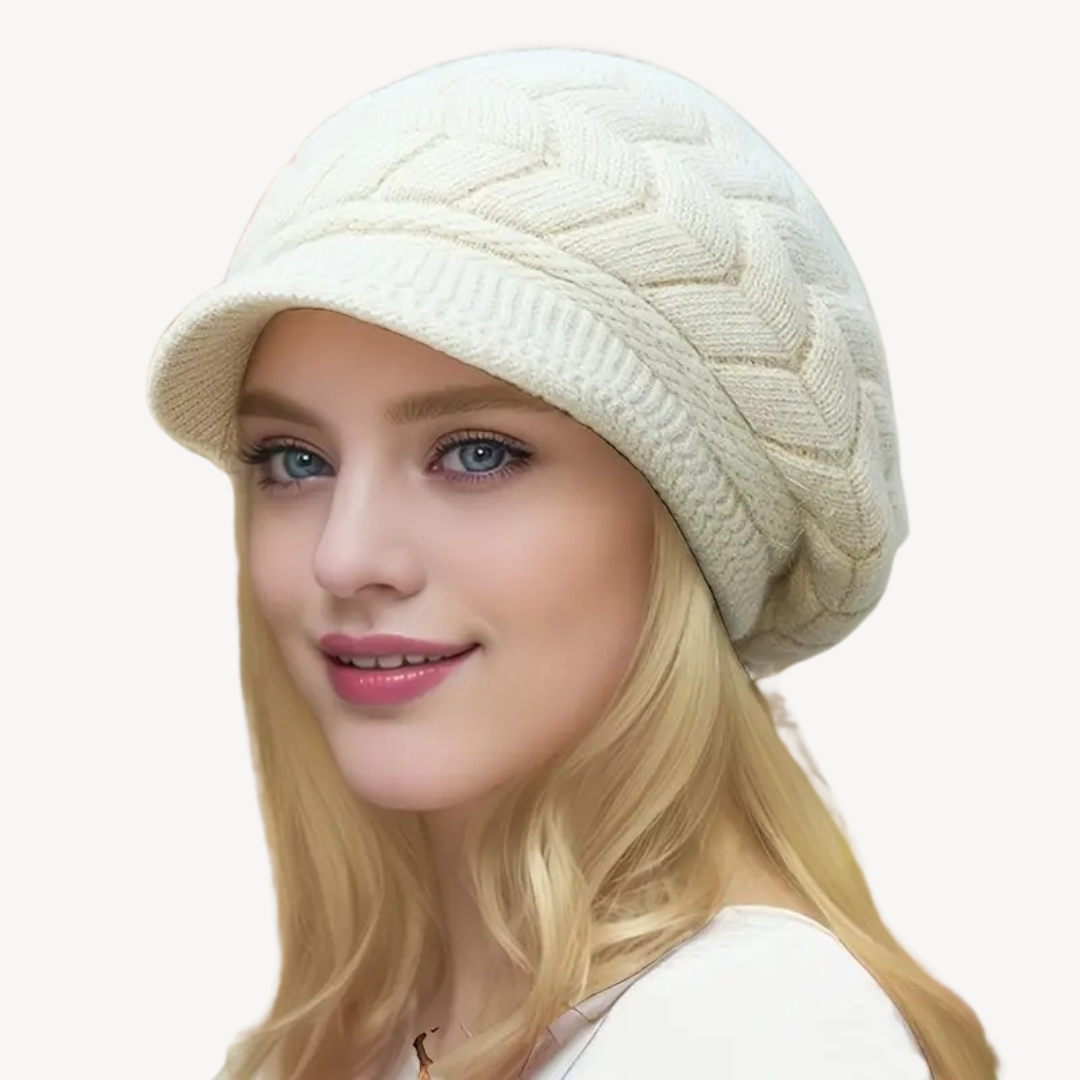 Knitted Baker Boy Hat for Women | Clara Vienne