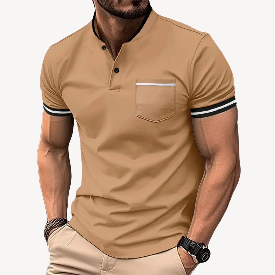 Men's Casual Henley Shirt | Clara Vienne