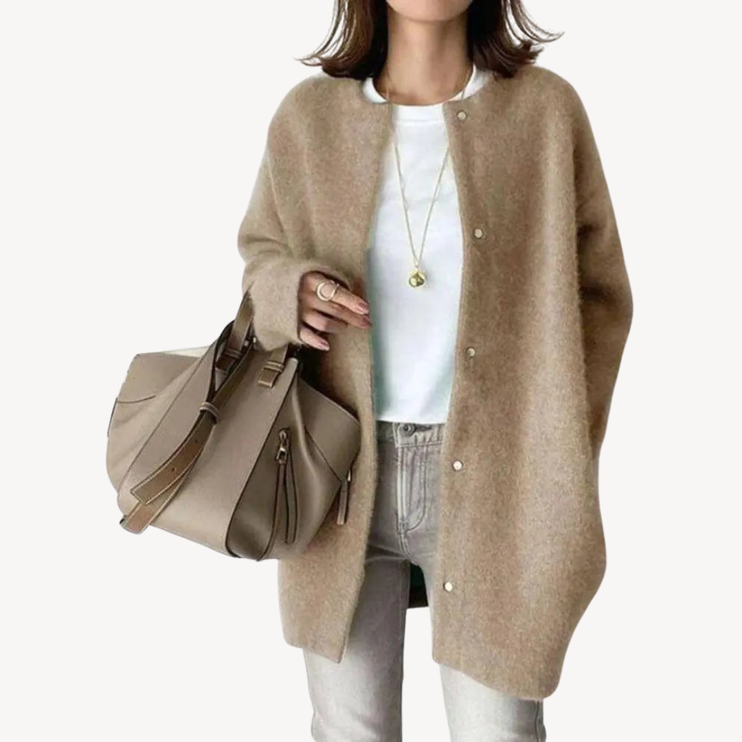 Button-Down Wool Cardigan for Women | Clara Vienne