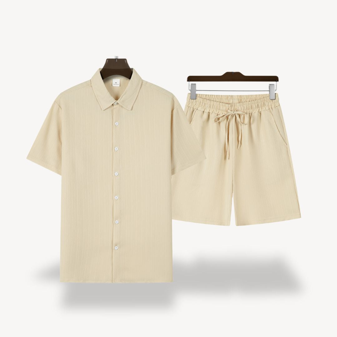 Linen Shirt Shorts Set Men | Clara Vienne