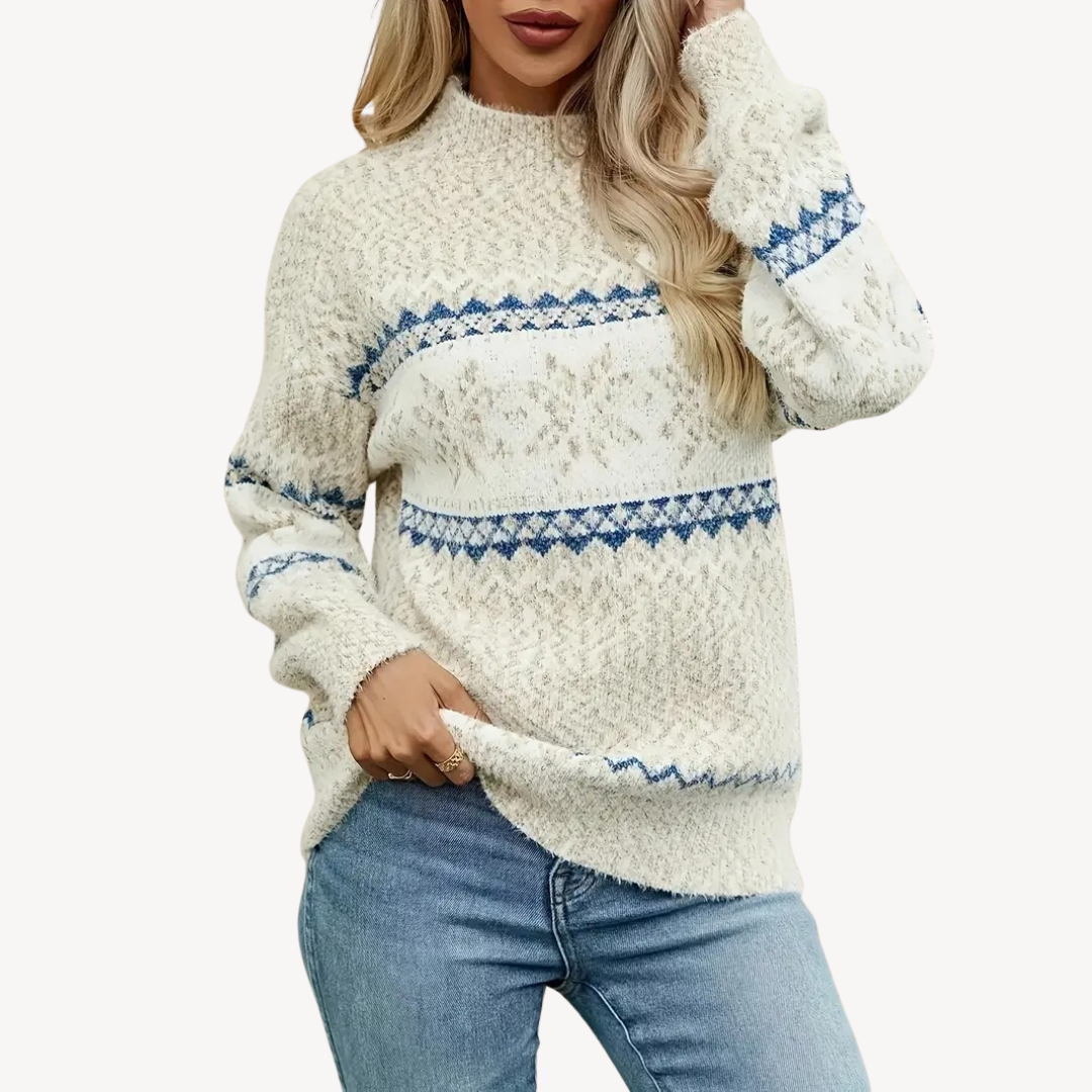 Fair Isle Knit Sweater for Women | Clara Vienne
