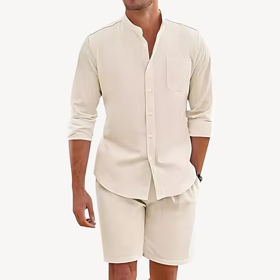Clara Vienne | Men's Cotton Linen Shirt Set
