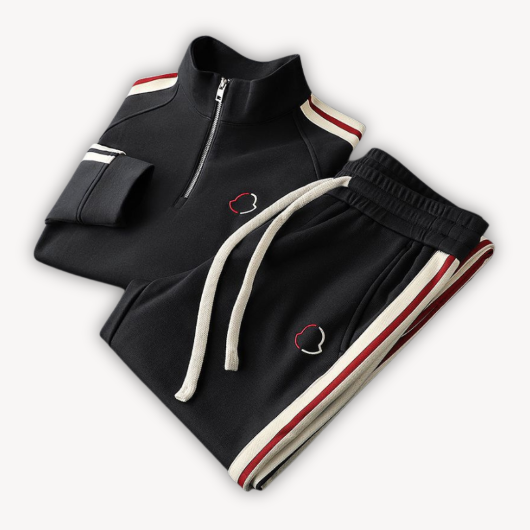 Clara Vienne | Men's Cotton Tracksuit – Zip-Up Set