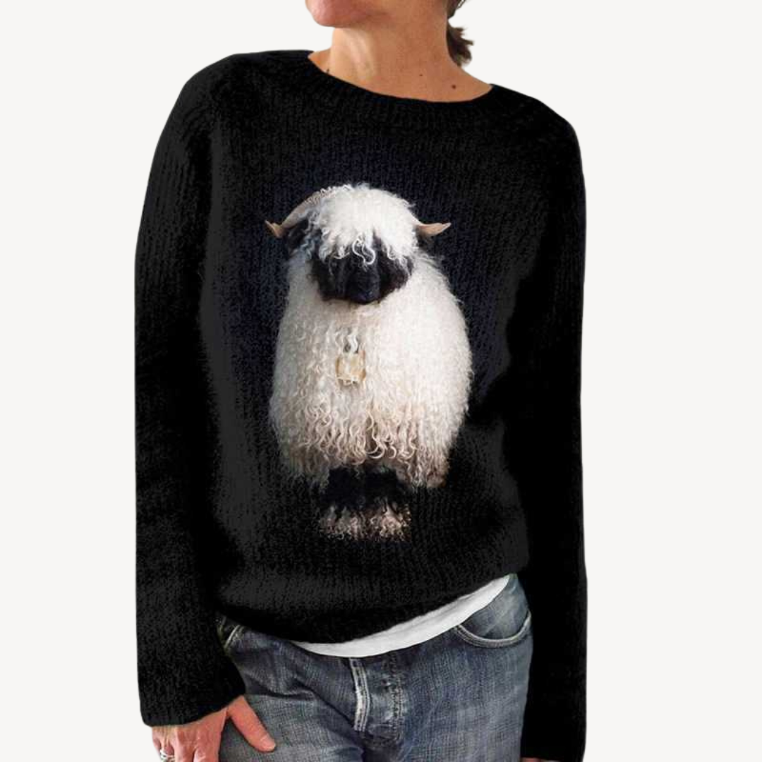 Embroidered Floral Sweater for Women | Clara Vienne