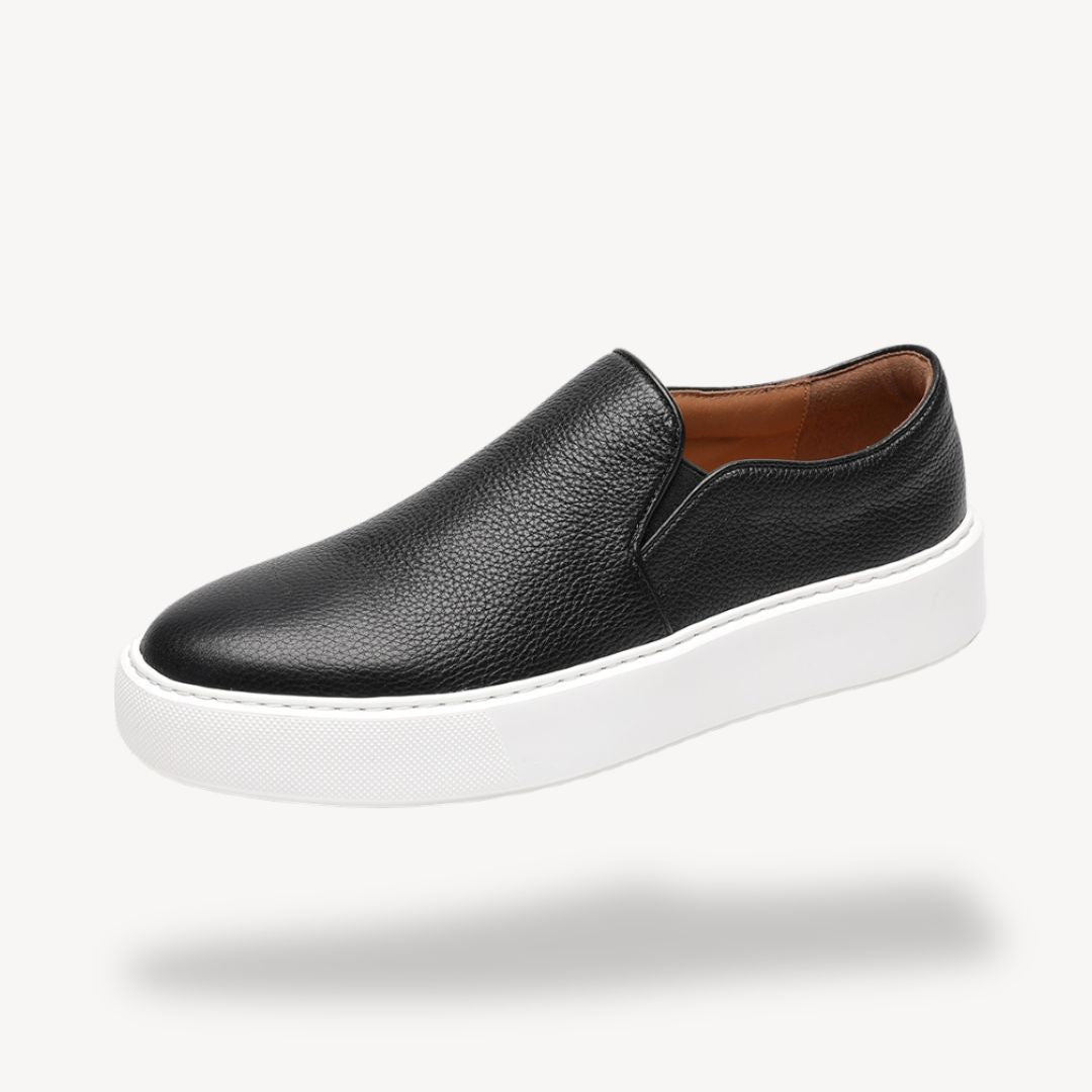 Clara Vienne | Men's Leather Slip-On Sneakers