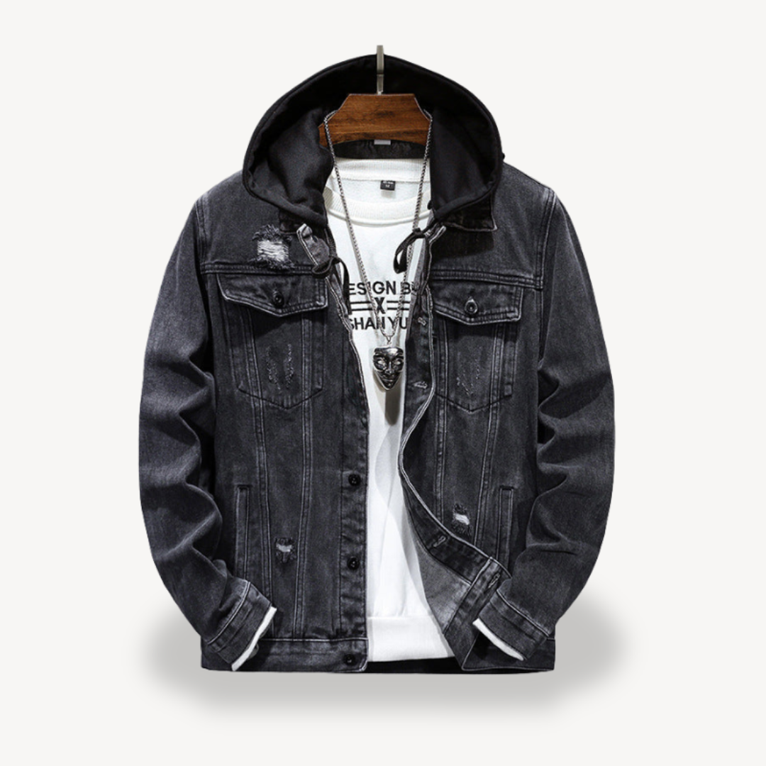 Denim Hoodie Jacket for Men | Clara Vienne