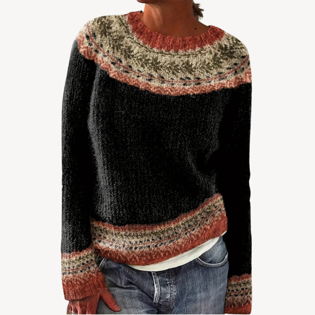 Embroidered Floral Sweater for Women | Clara Vienne