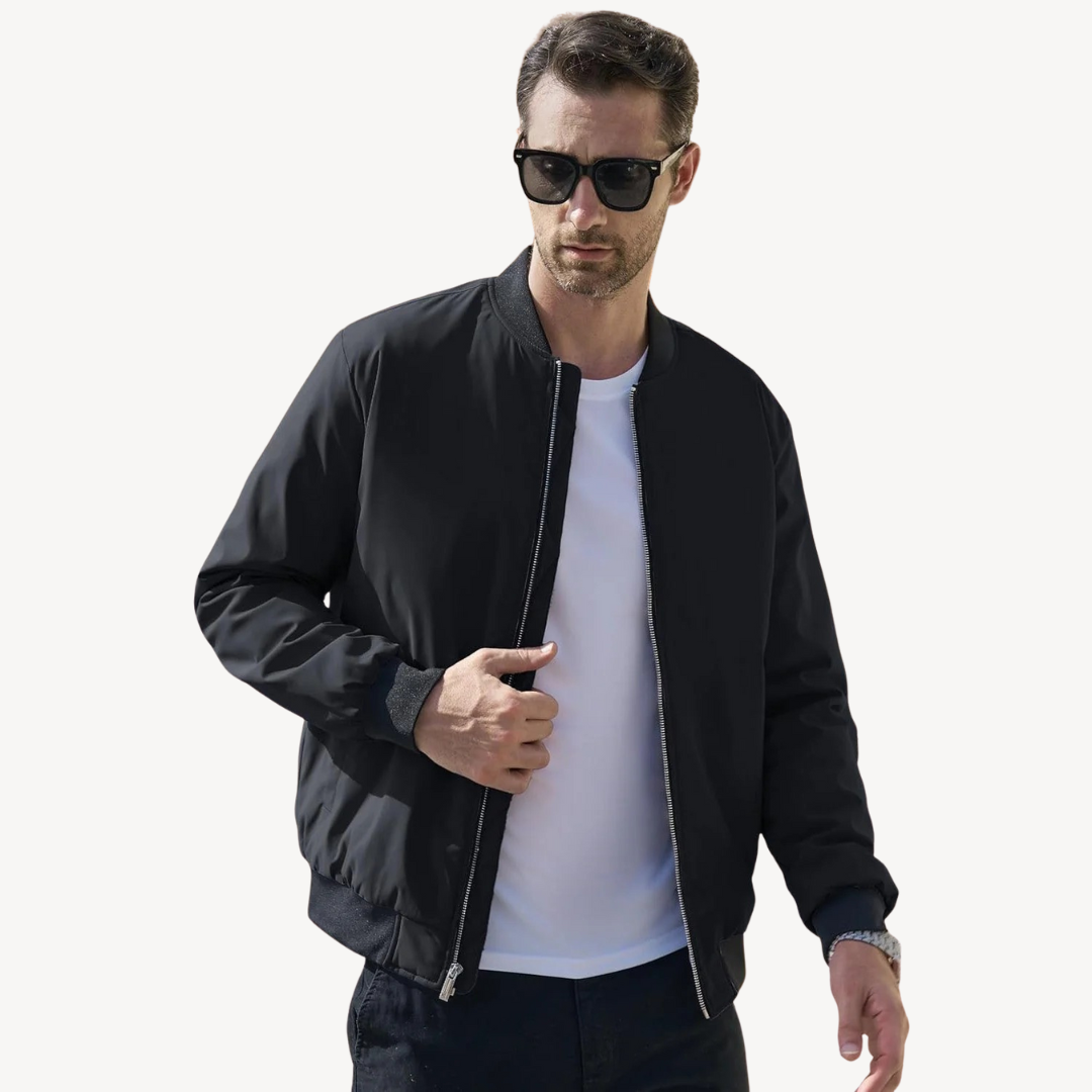 Men's Bomber Jacket with Quilted Lining | Clara Vienne
