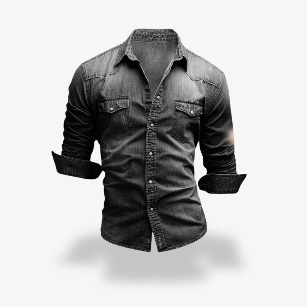 Denim Western Shirt Men's | Clara Vienne