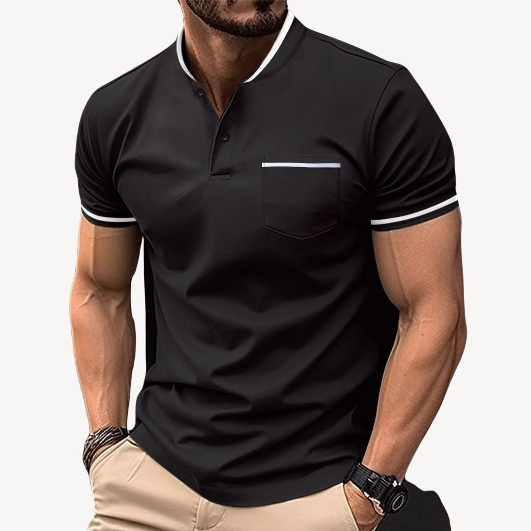 Men's Casual Henley Shirt | Clara Vienne