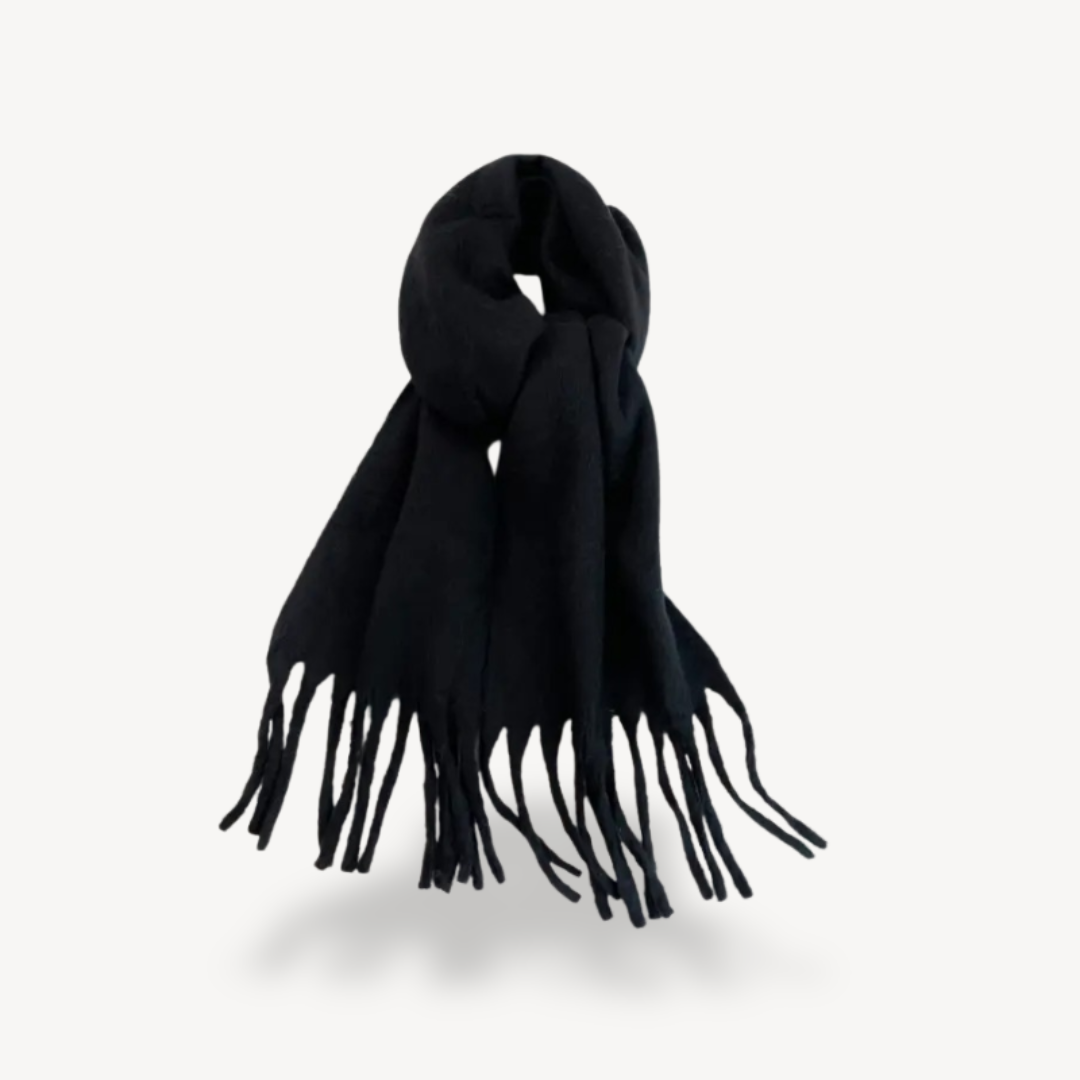 Fringed Wool Scarf | Clara Vienne