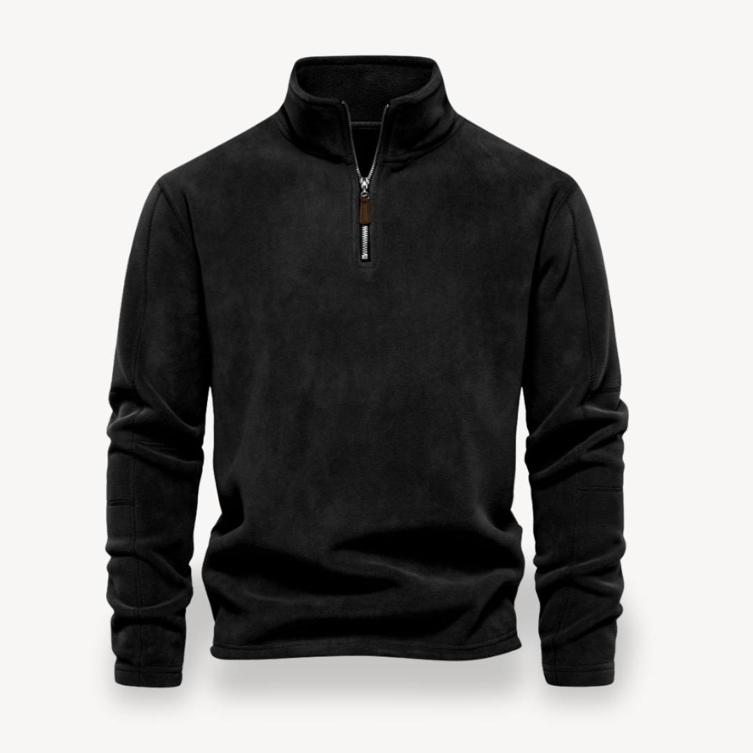 Fleece Quarter-Zip Pullover for Men | Clara Vienne