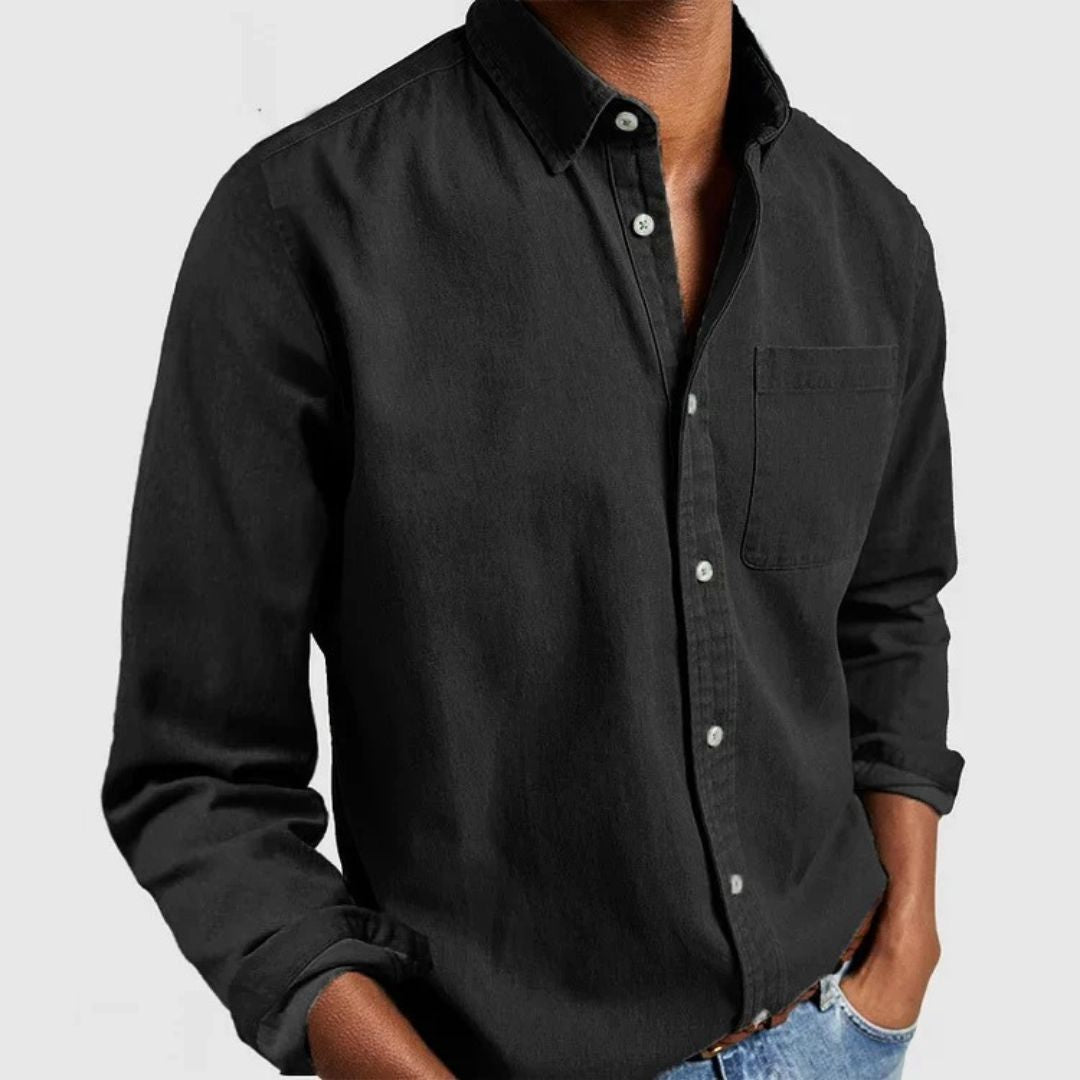 Cotton Long Sleeve Shirt Men | Clara Vienne