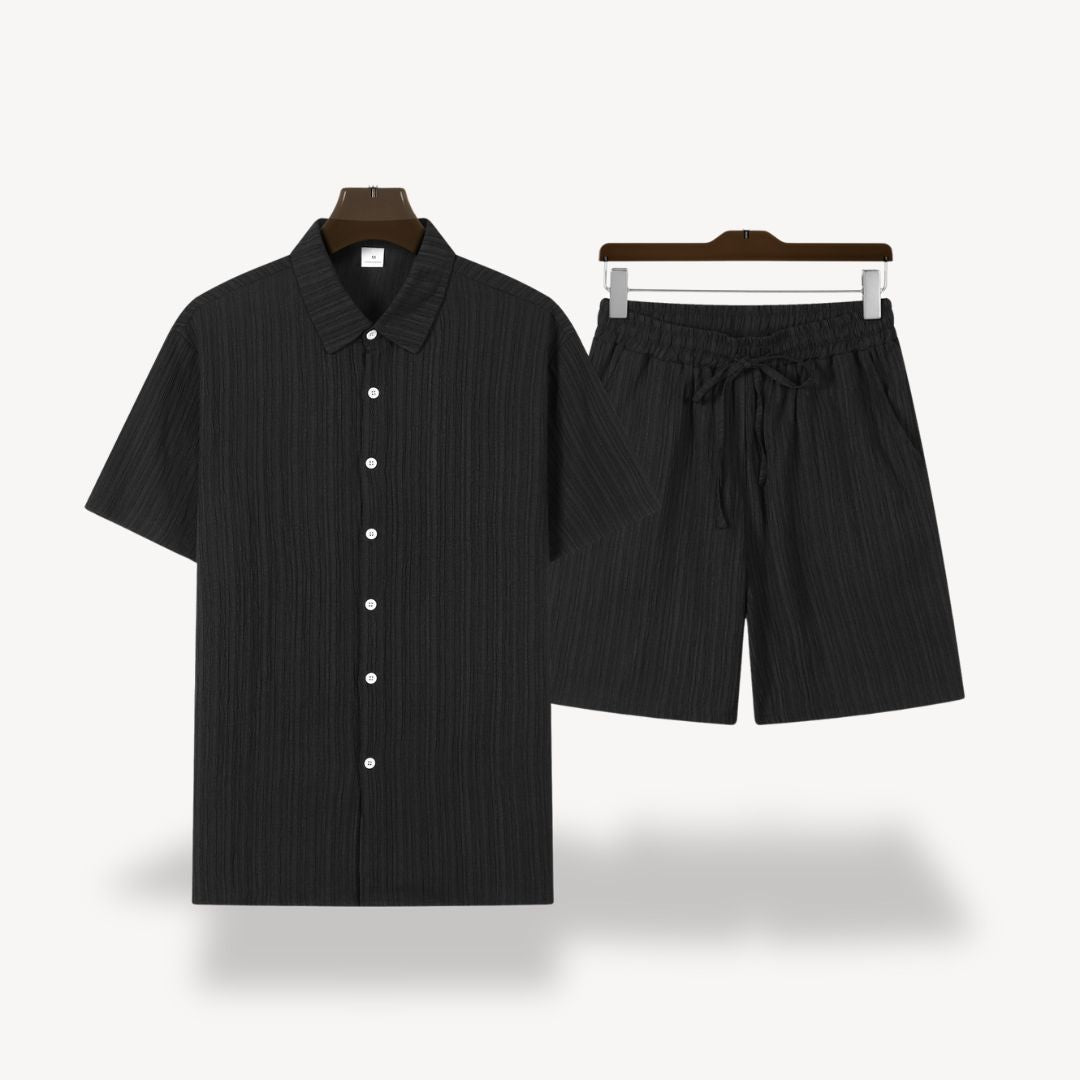 Linen Shirt Shorts Set Men | Clara Vienne