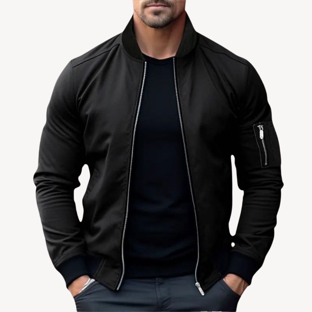 Clara Vienne | Men's Zip Up Bomber Jacket
