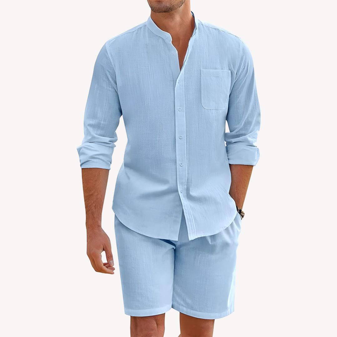 Clara Vienne | Men's Cotton Linen Shirt Set