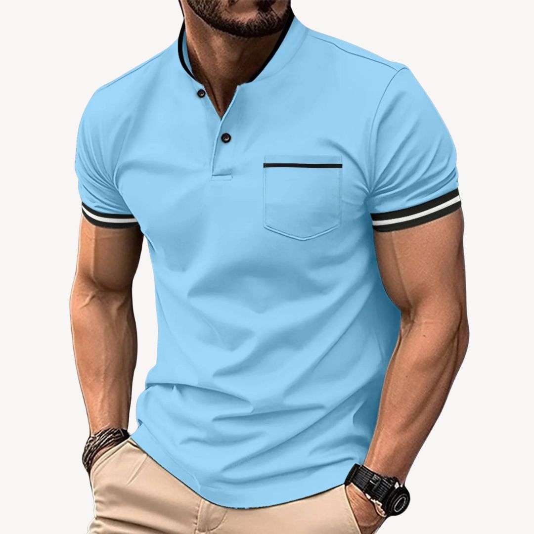 Men's Casual Henley Shirt | Clara Vienne