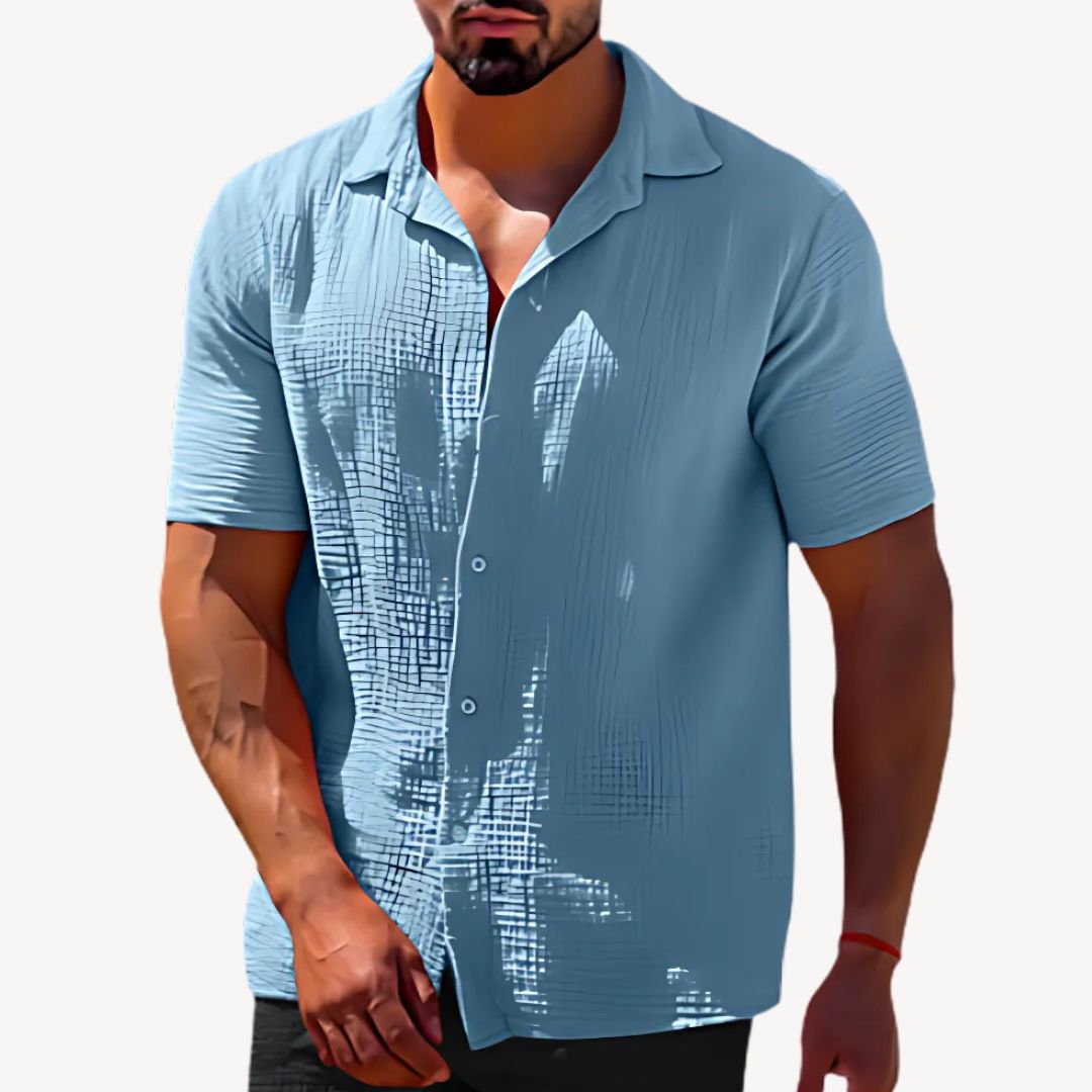 Linen Short Sleeve Shirt Men | Clara Vienne