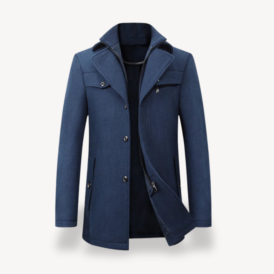Clara Vienne | Men's Wool Blend Peacoat