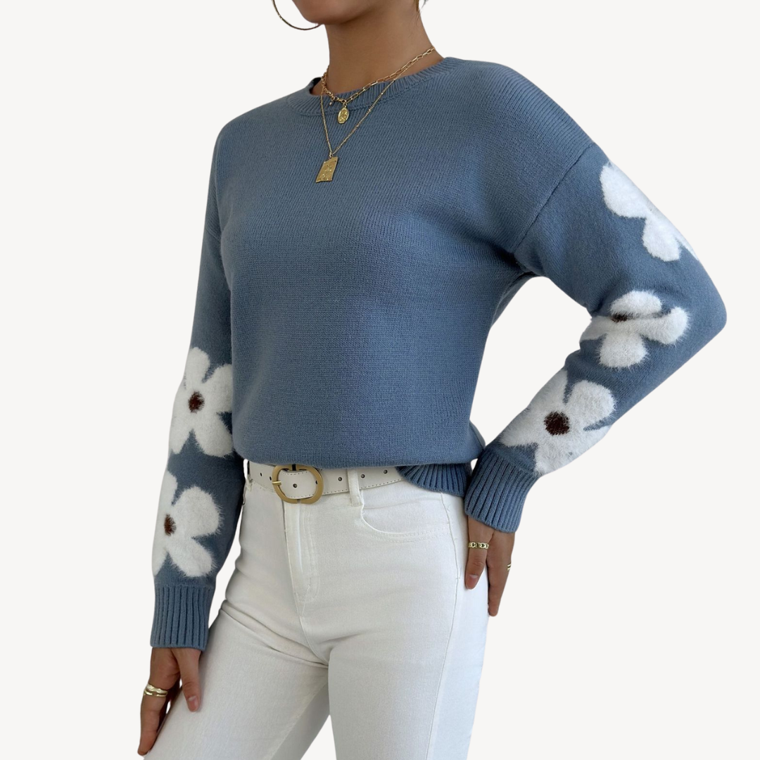 Floral Embroidered Sweater for Women | Clara Vienne
