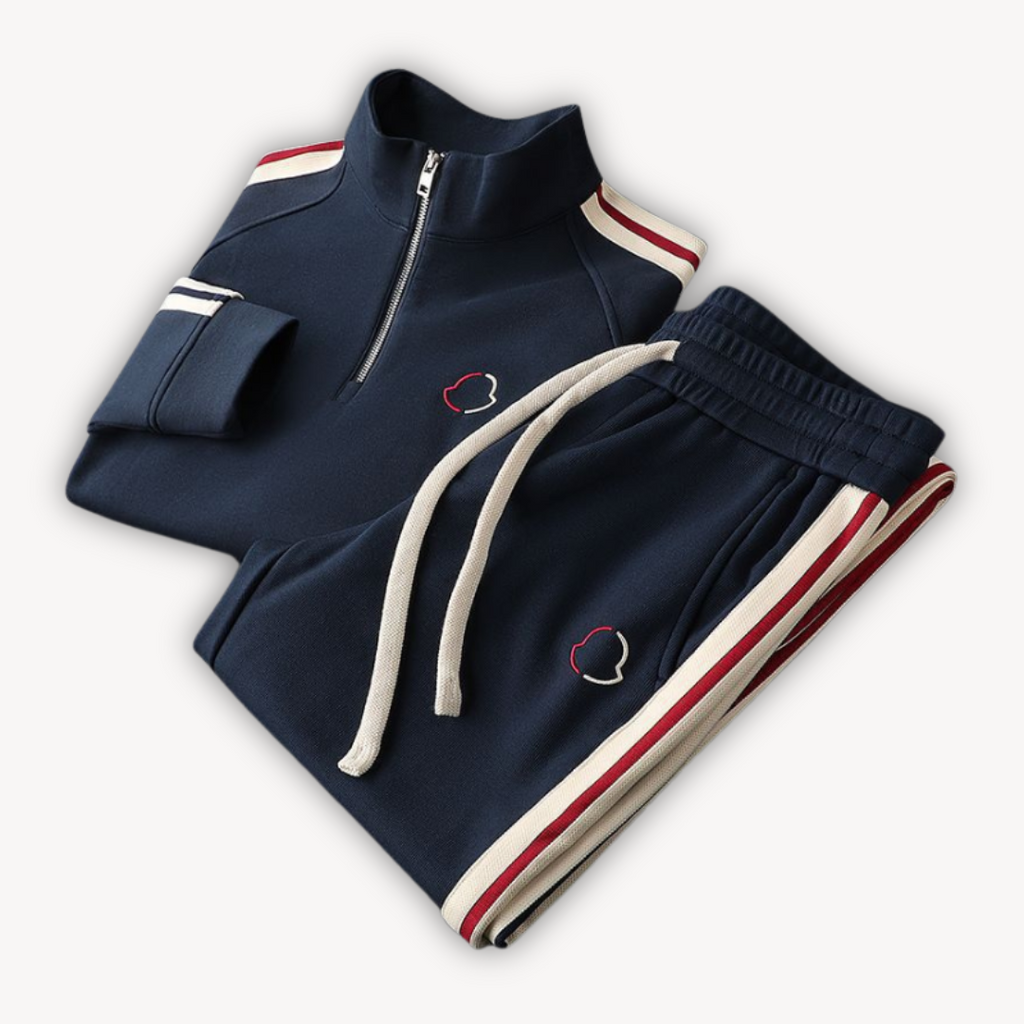 Clara Vienne | Men's Cotton Tracksuit – Zip-Up Set