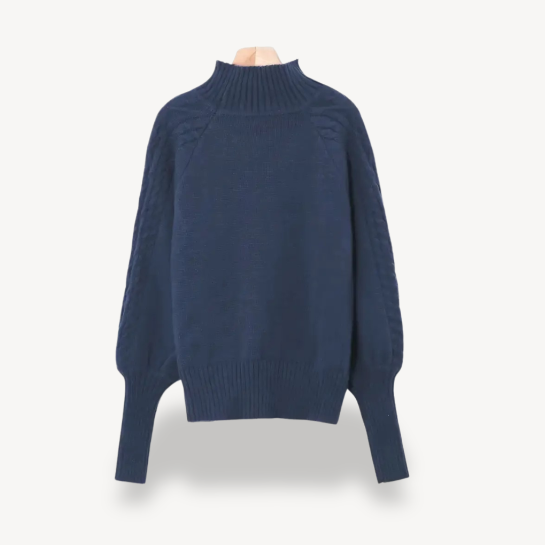 Cable Knit Turtleneck Sweater for Women | Clara Vienne