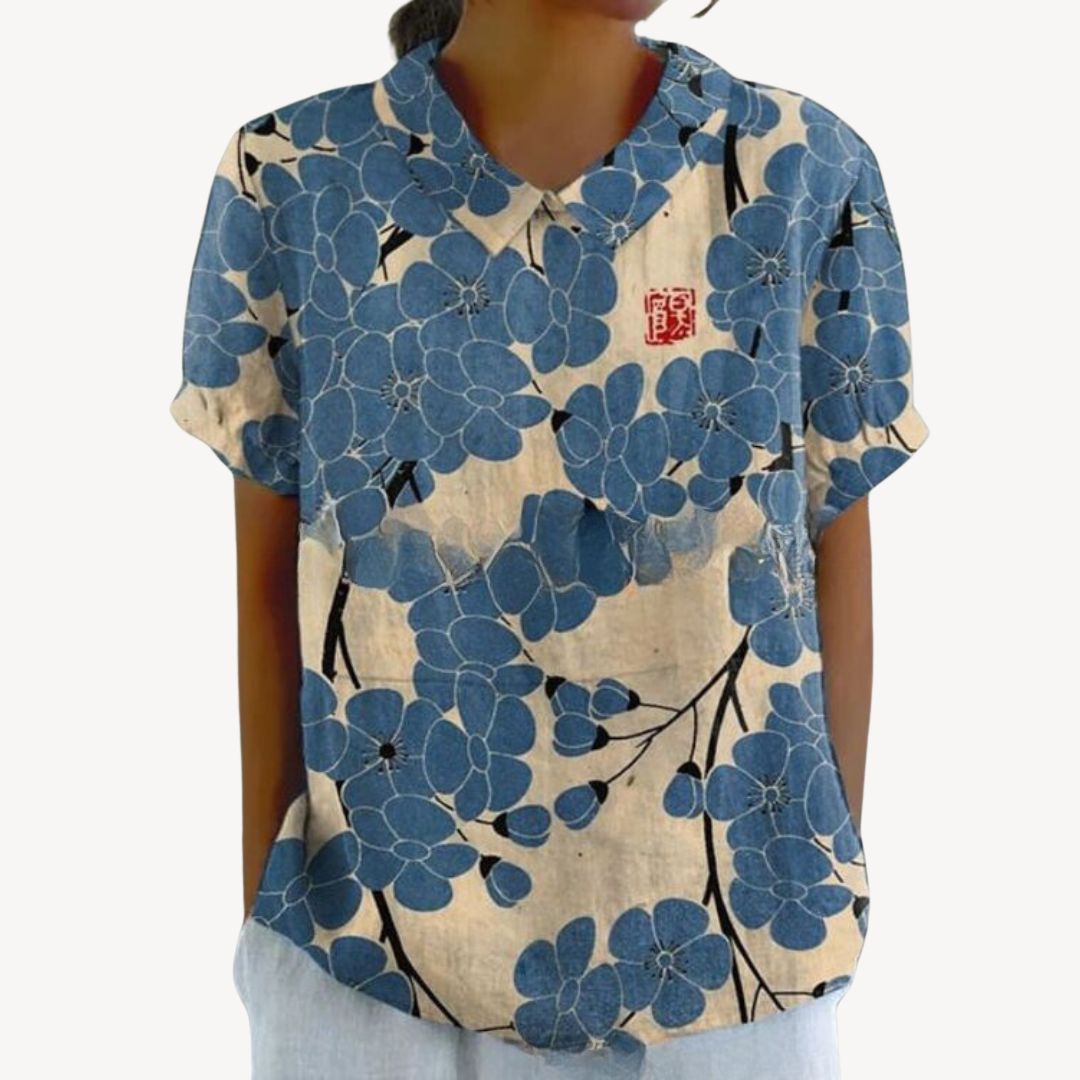 Floral Print Button-Up Shirt Women | Clara Vienne