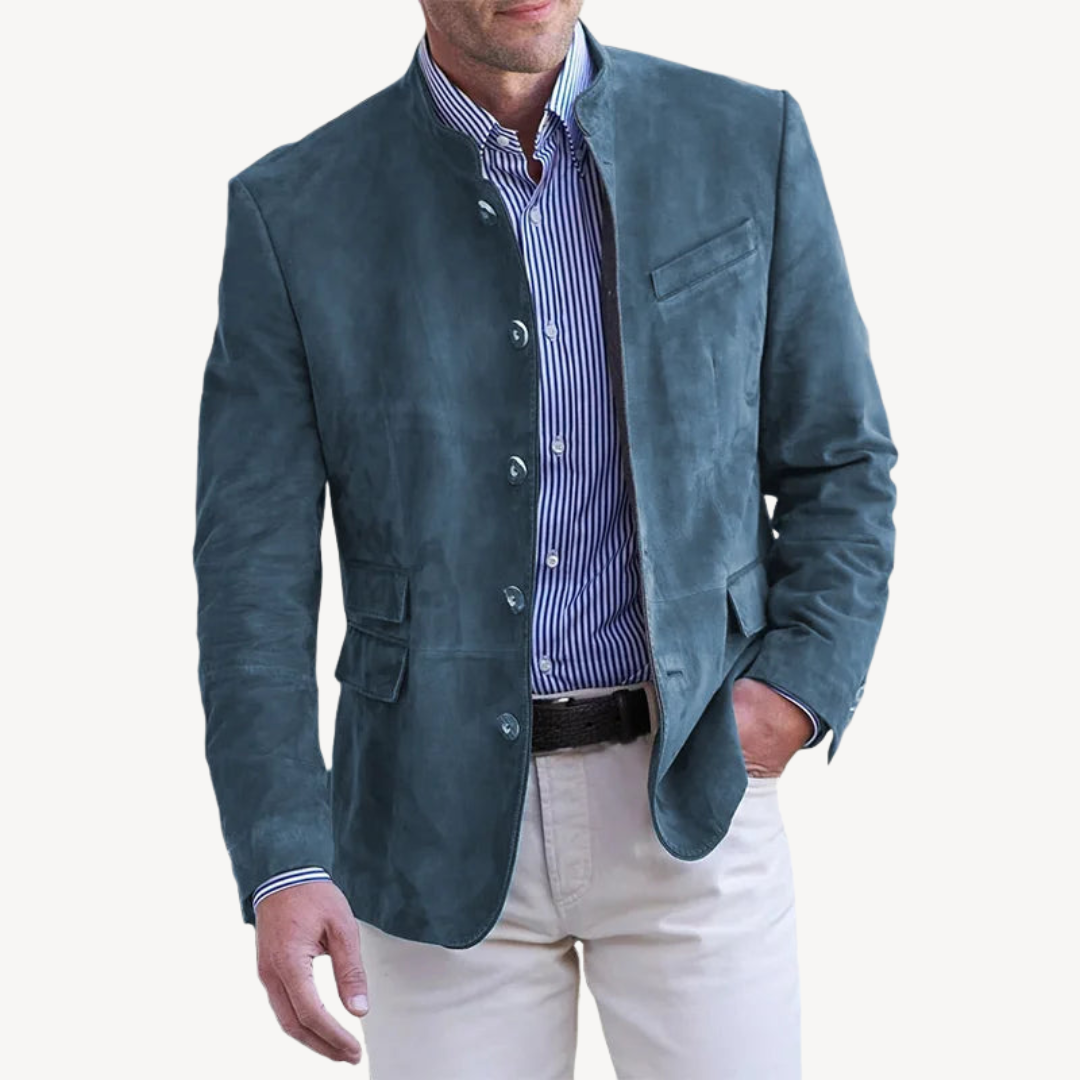 Men's Casual Button Blazer Jacket | Clara Vienne