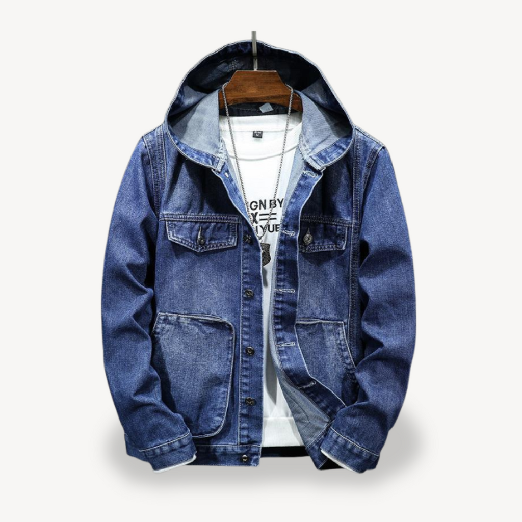 Denim Hoodie Jacket for Men | Clara Vienne
