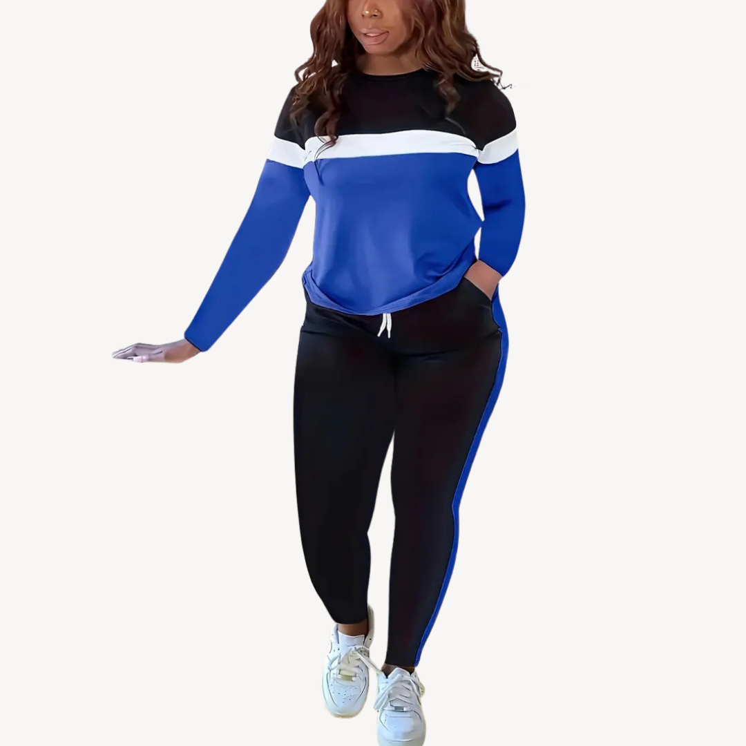 Color-Blocked Sweatsuit Set | Clara Vienne