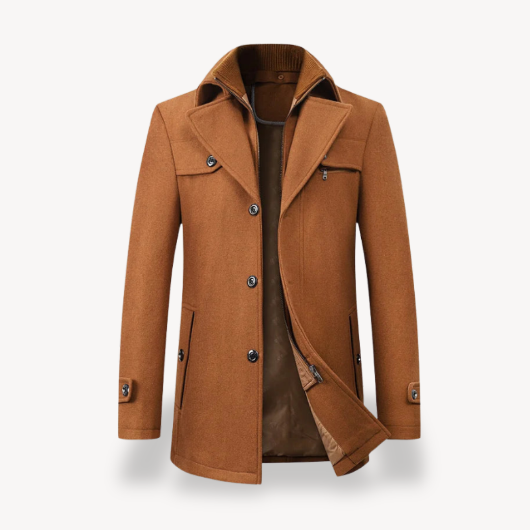 Clara Vienne | Men's Wool Blend Peacoat