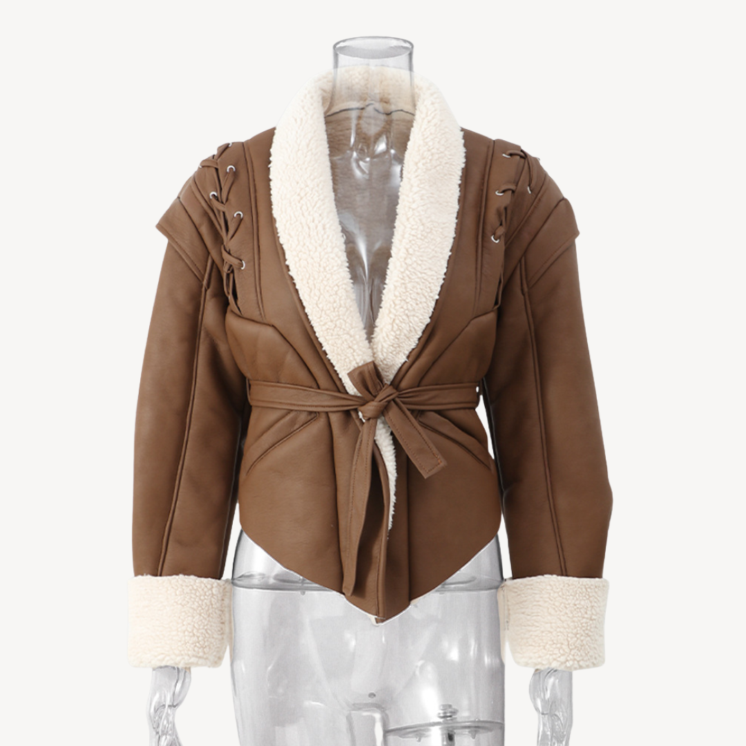 Leather Puffer Blazer Jacket for Women | Clara Vienne