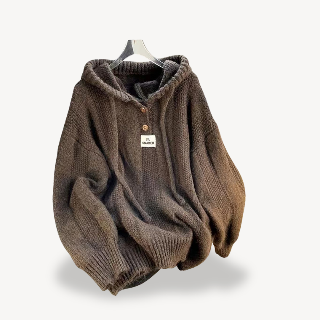 Knitted Hoodie Sweater for Women | Clara Vienne