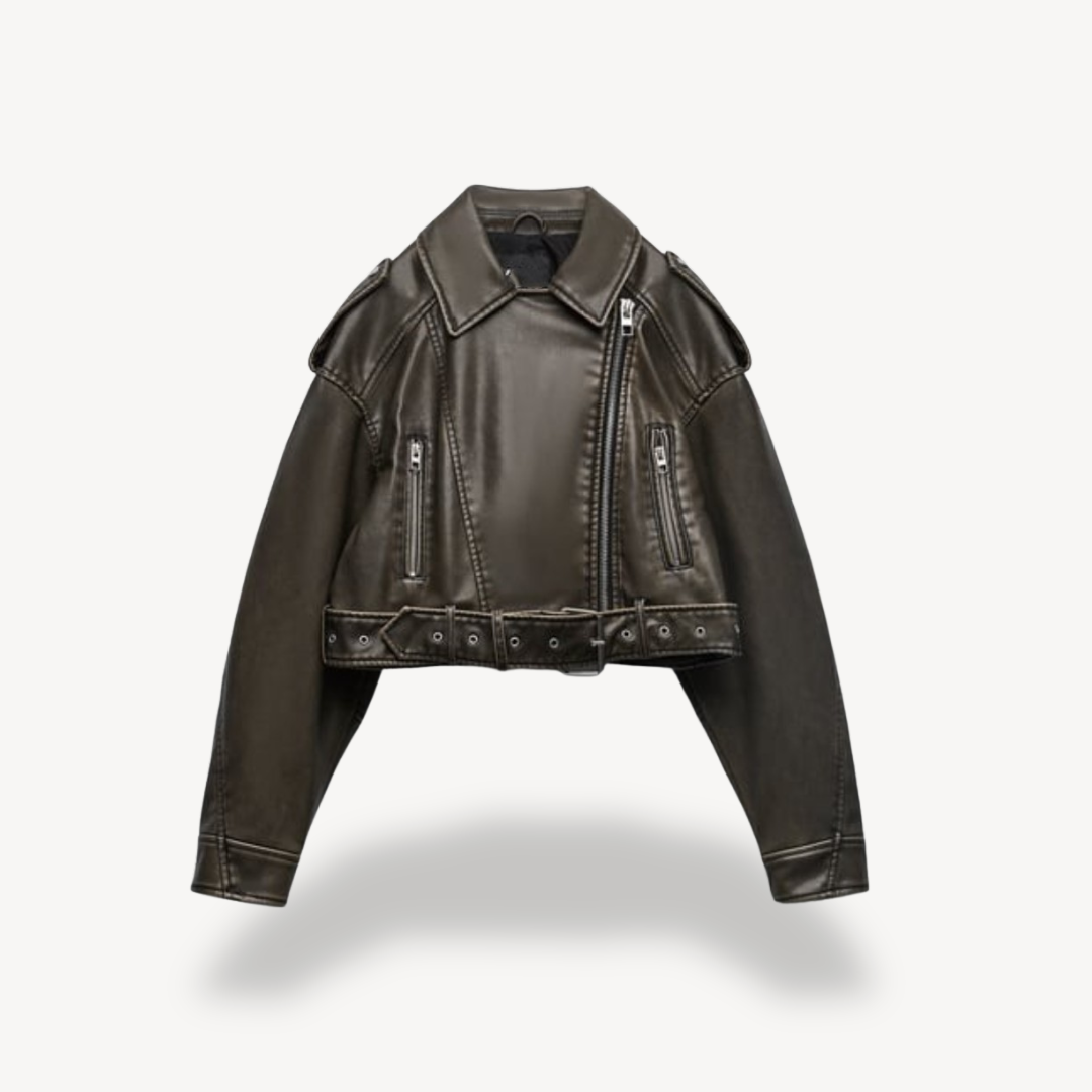 Leather Biker Jacket for Women | Clara Vienne