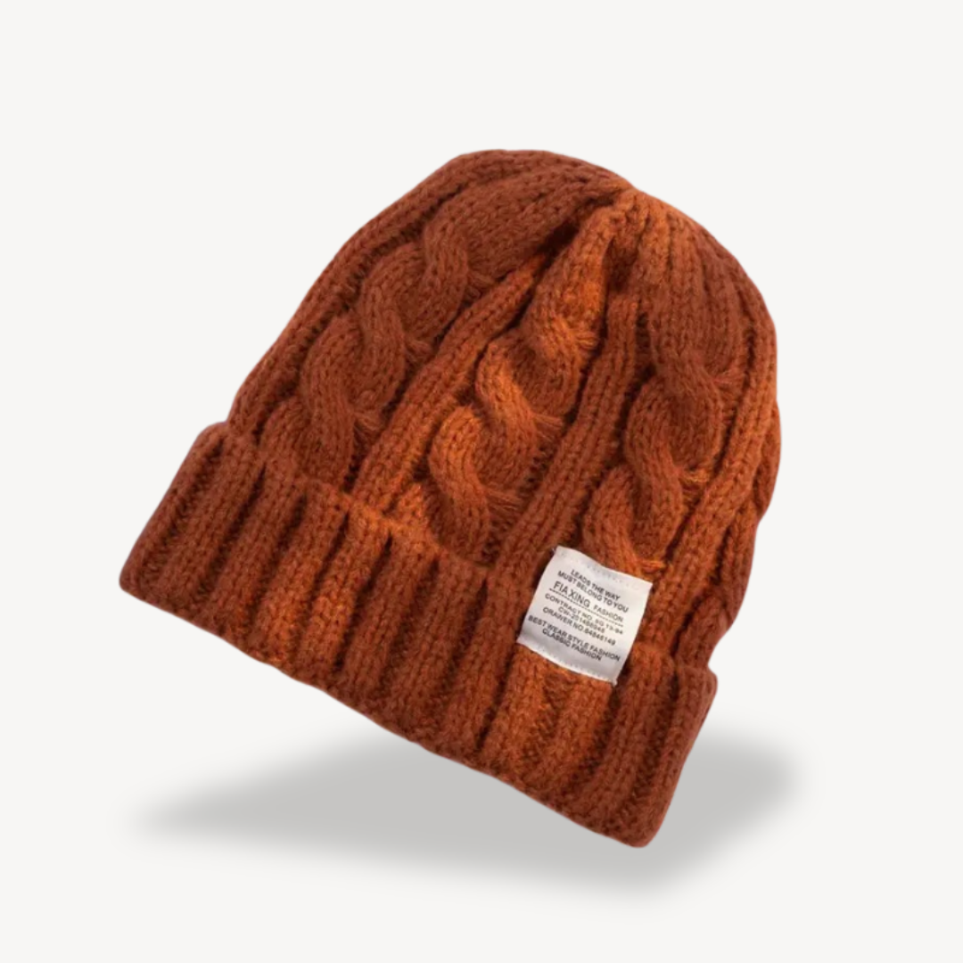 Cable Knit Beanie Hat for Women - Soft Wool Blend | Clara Vienne