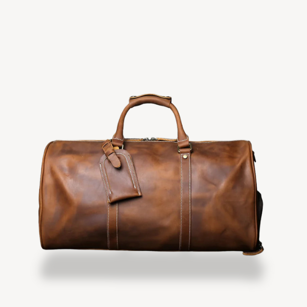 Leather Duffel Bag for Men | Clara Vienne