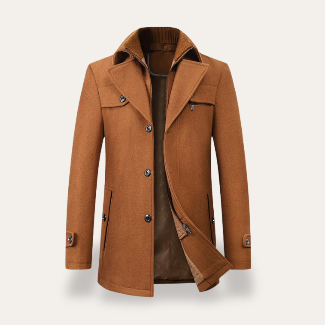 Clara Vienne | Men's Coat – Winter Jacket with Stand Collar