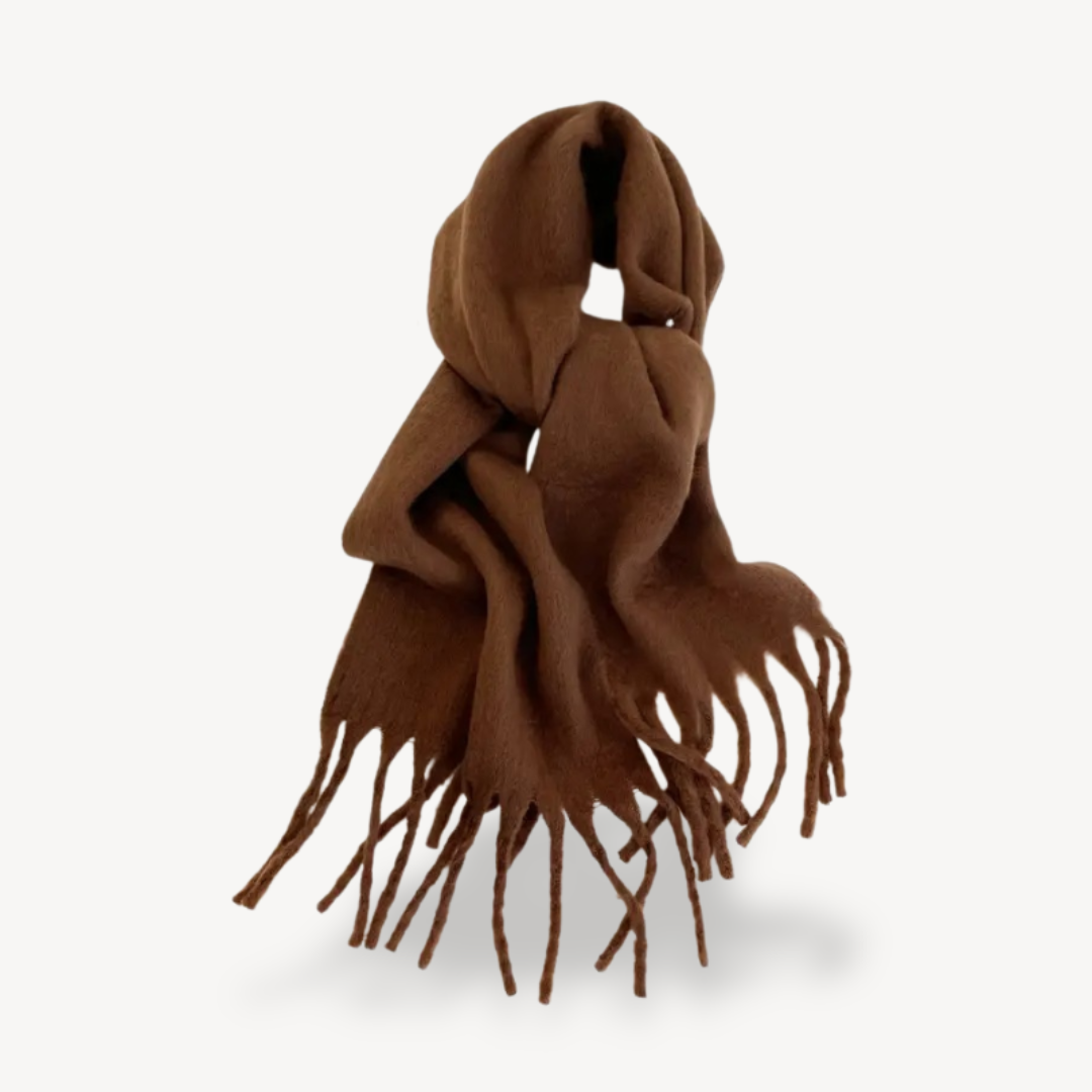 Fringed Wool Scarf | Clara Vienne