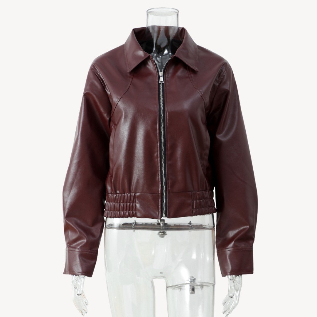 Leather Puffer Blazer Jacket for Women | Clara Vienne