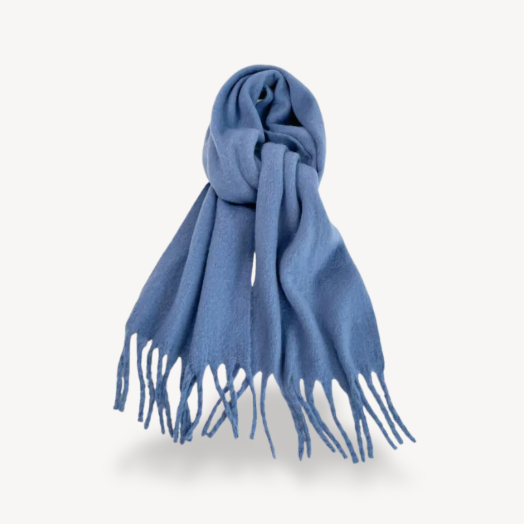 Fringed Wool Scarf | Clara Vienne