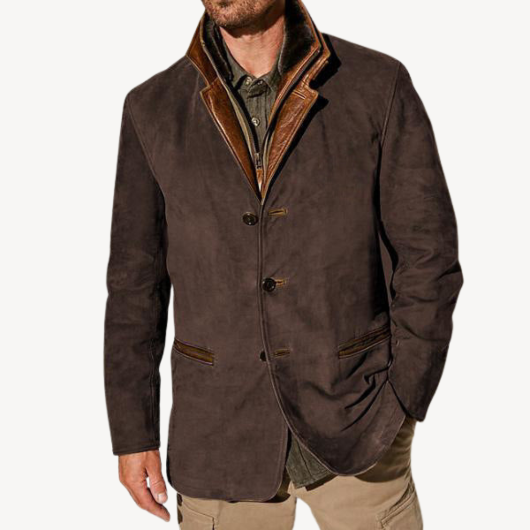 Men's Casual Suede Jacket | Clara Vienne