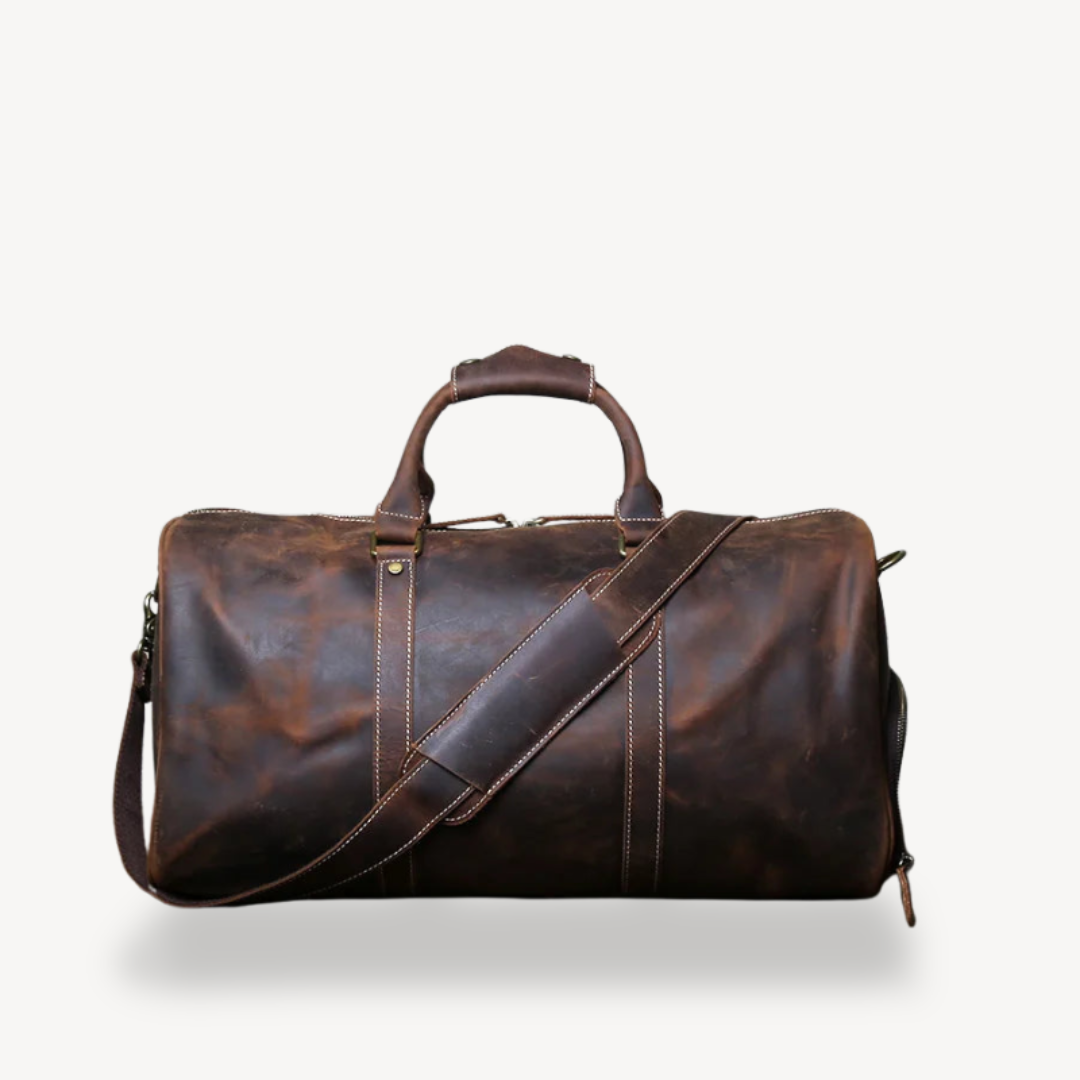 Leather Duffel Bag for Men | Clara Vienne