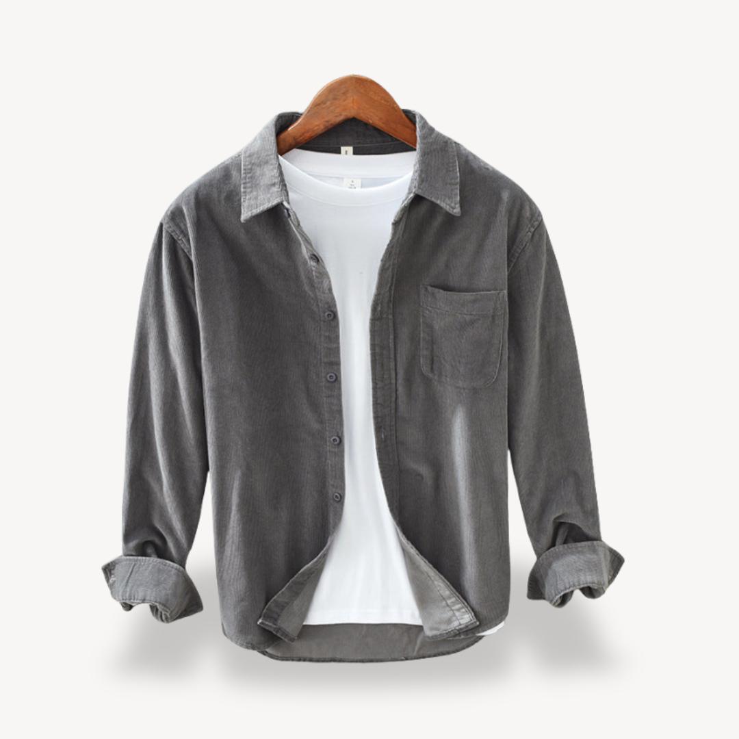 Men's Corduroy Long Sleeve Shirt | Clara Vienne